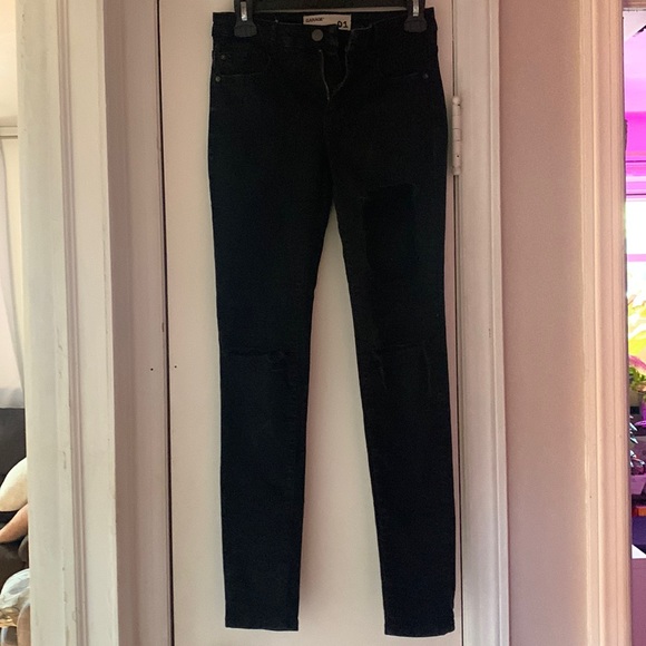 Garage brand distressed black jeans - Picture 1 of 3